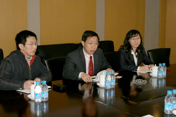 秦荣生书记会见美国新泽西州立大学及香港浸会大学客人